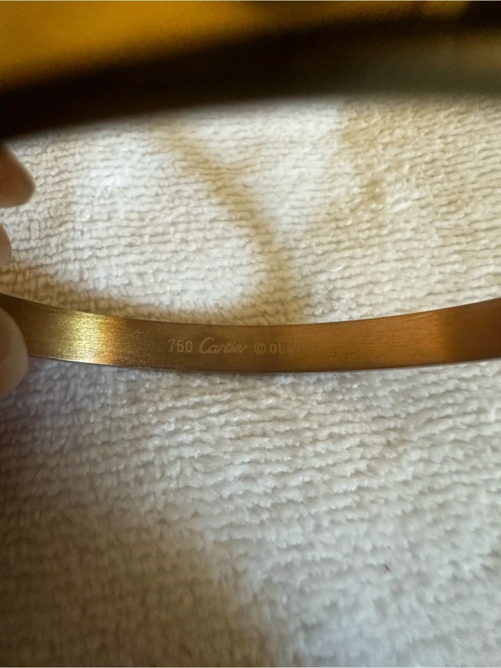 Gold Women’s  Screw-Accent Cuff Bracelet
